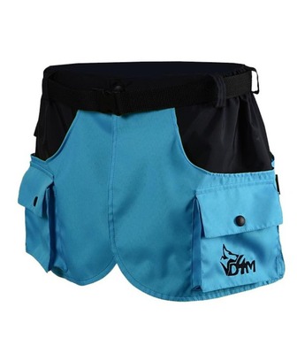 Výcviková sukňa KILT, s kapsami na zapínanie, modrá, XS-S