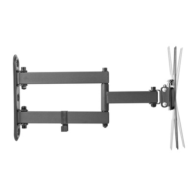 Držiak pre monitor / TV 23 - 42" na stenu, max 25kg, rameno 1070mm, VESA 75/100/200, čierny