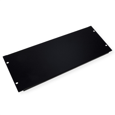 19" záslepka 4U, kovová, čierna RAL9005