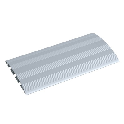 Káblový tunel na káble prechodová lišta z hliníku 2000 x 146 x19 mm, tvrdený elexovaný hliník, sivý