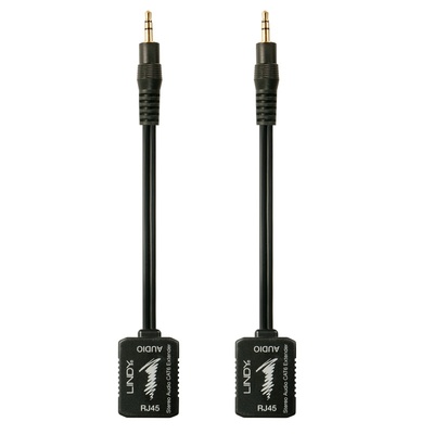 Predĺženie Audio jack 3,5mm cez TP do 100m, pozl. konektor, 10cm kábel