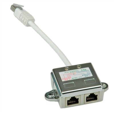 Rozdvojka Y, RJ45 M na 2x10/100, STP cat.5e