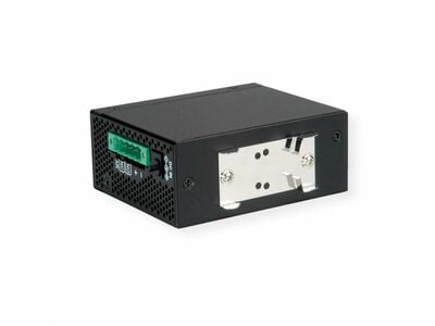 Konvertor RJ45/SFP - RS232, 100Mbit, POE, konfigurovatelný cez web/Konzolu, čierny