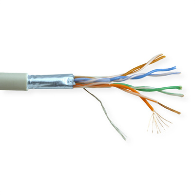 FTP lanko PVC 300m cat.5e, AWG26, 100Mhz, 1000Base-T, sivý, meď