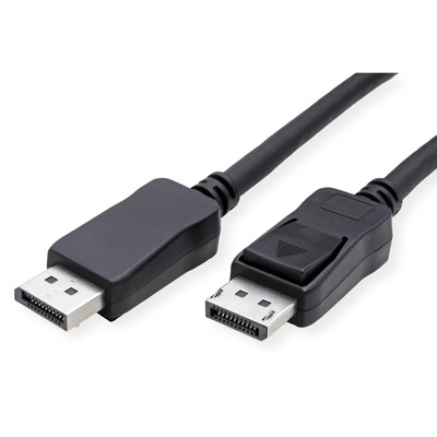 Kábel DisplayPort M/M 2m, 4K@60Hz, DP v1.2, 21.6Gbit/s, čierny