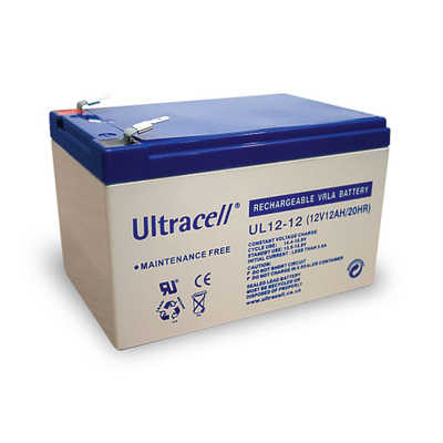 Baterka Ultracell AKKU UL12-12 (12V 12Ah), Faston (4.8mm)