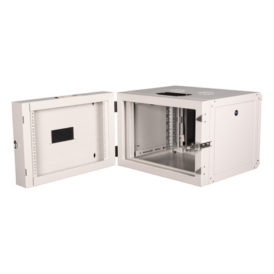 19" Rack na stenu 7U, sivý, 418x600x600mm (HxWxD), RAL7035, PRO, otočný (2-dielny)