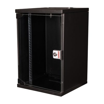 10" Rack na stenu 9U, čierny, 464x312x300 mm (HxWxD), RAL9005