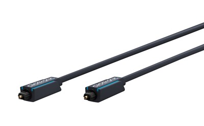 Kábel Toslink audio optický SPDIF prepojovací M/M 0.5m, ø6.0mm, modrý, ClickTronic