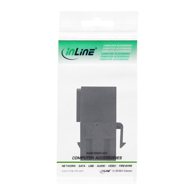 Modul USB 3.0 A/A 90° Keystone, čierny