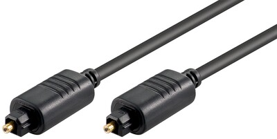 Kábel Toslink audio optický SPDIF prepojovací M/M 0.5m, ø5.0mm, čierny