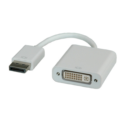 Adaptér DisplayPort/DVI M/F, 15cm biely