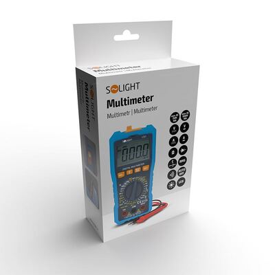 Multimeter, max AC 750V/10A, max. DC 1000V/10A, odpor, kapacita, frekvencia
