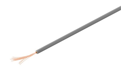 Kábel medený izolovaný 10m, 1x0.14mm, sivý