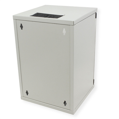 10" Rack na stenu 9U, sivý, 464x312x300 mm (HxWxD), RAL7035