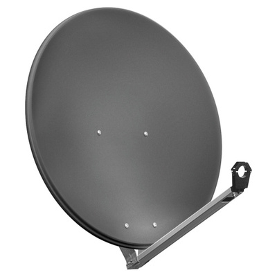 Parabola 80cm Alu-satellite dish, dark gray