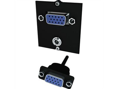 Modul pre BACHMANN, VGA + 3.5mm stereo jack, F/F, kábel 0.2m čierny