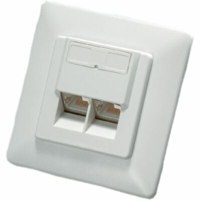 BOX STP pod omietku, Cat.6. - 2 konekt.,biely §
