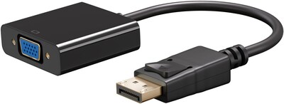 Adaptér DisplayPort na VGA, 15cm čierny, DP ver. 1.1