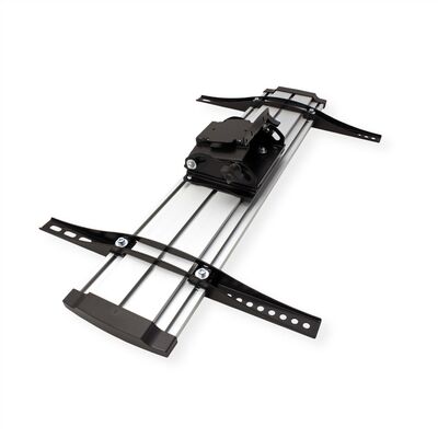 Držiak na kolieskach pre TV 37-70", s policou, výška 120-160cm, max 50kg, VESA do 600x400, sivý