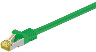 S/FTP (PiMF) Patchkábel LSOH 0.25m cat.7, zelený, Cu