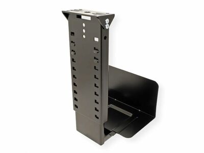 Držiak PC pod dosku stola, max 30kg pre PC široké: 134-234mm, výška 390-540mm, čierny