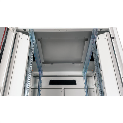 19" Rack na podlahu 32U, 1609x800x800mm (HxWxD), PRO, sklenené dvere, sivý