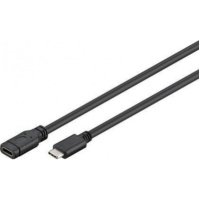 Kábel USB 3.1 CM/CF 1m, Super Speed, čierny, predlžovací