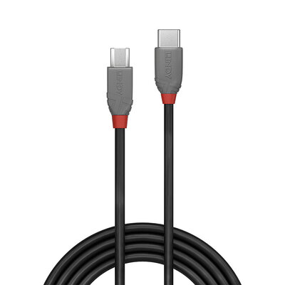 Kábel USB 2.0 Typ C CM/MICRO-B(2.0) 0.5m, High Speed, Anthra Line, čierny