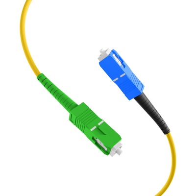 Fiber kábel SC-SC/APC, 10m Simplex OS2(9/125µm), LSOH, 3mm, žltý