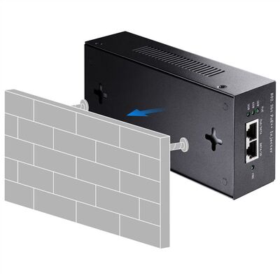 PoE+ Injector, Gigabit, 1port, 90W, 802.3af/at, čierny, CUDY