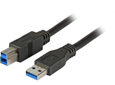 Kábel USB 3.2 Gen 1, A-B M/M 5m, 5Gbps, čierny, Premium