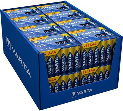 Baterka VARTA Longlife Power Alkalická AAA (24ks) 1.5V (LR03)