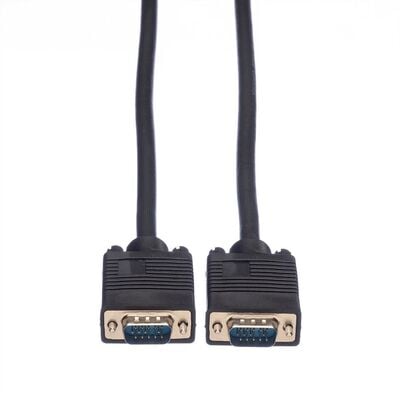 Kábel VGA M/M 3m, prepojovací, tienený, čierny