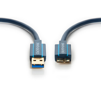 Kábel USB 3.0 A/MICRO-B M/M 3m, Super Speed, C