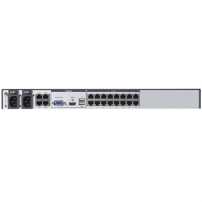KVM switch/prepínač cez IP, 16PC, 32 remote users, 1 local, 2 remote, VGA, HDMI, USB, HotKeys, OSD