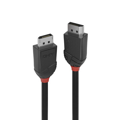 Kábel DisplayPort M/M 2m, 16K@60Hz, DP v2.1, 80Gbit/s, čierny, Black Line
