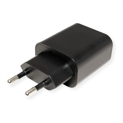 Nabíjačka USB 230V 1port, 1xUSB Typ C, 25W, Power Delivery, čierna
