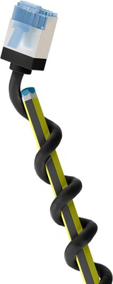 U/FTP Patchkábel LSOH TPE 0.15m cat.6a, čierny, slim, Cu, Flex Cable, Eco obal