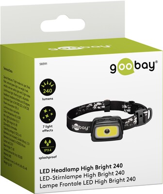Čelovka LED easy High Bright 240 (batéria CR2032 v balení)