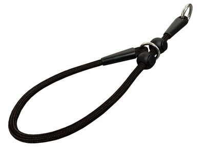 Korekčná šnúrka na výcvik 6mm/65cm, obmedzovač, polypropylen, čierna