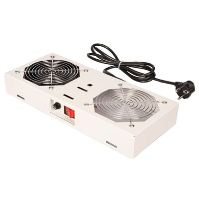 19" Ventilačná jednotka, 1 vetrák, pre nástennú skrinku, sivá