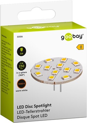 LED žiarovka G4 teplá biela 170lm 140°