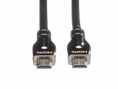 Kábel HDMI M/M 3m, Ultra High Speed+Eth, HDMI 2.0, 4K@60Hz 18G, G pozl. kon., čierny