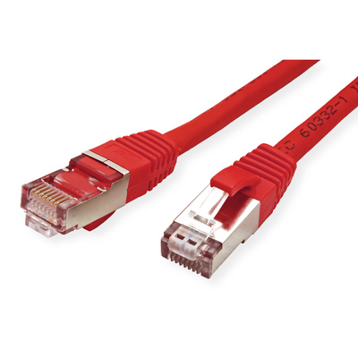 S/FTP (PiMF) Patchkábel LSOH 1.5m cat.6, červený, Cu