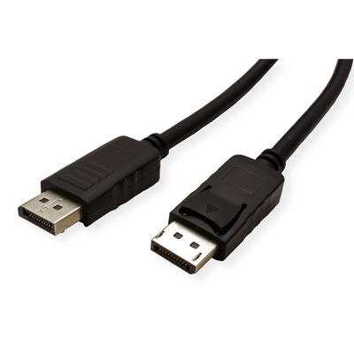 Kábel DisplayPort M/M 3m, 4K@60Hz, DP v1.2, 21.6Gbit/s, čierny