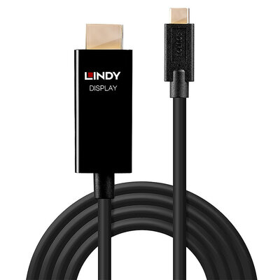 Kábel USB 3.1 Typ C na HDMI M/M 2m, gen.2, 4K2K@60Hz, čierny