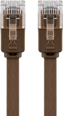 UTP Patchkábel 2m cat.6, hnedý, plochý, Cu