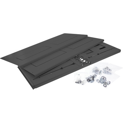 19" Mini skriňa ramova 4U, nastavitelná hĺbka: 240 - 400mm, čierna