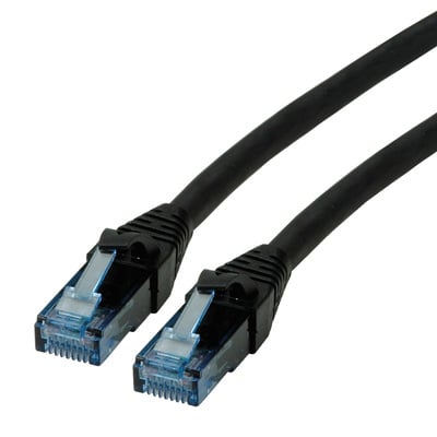 UTP Patchkábel LSOH 7.5m cat.6a, čierny, Cu, Component Level